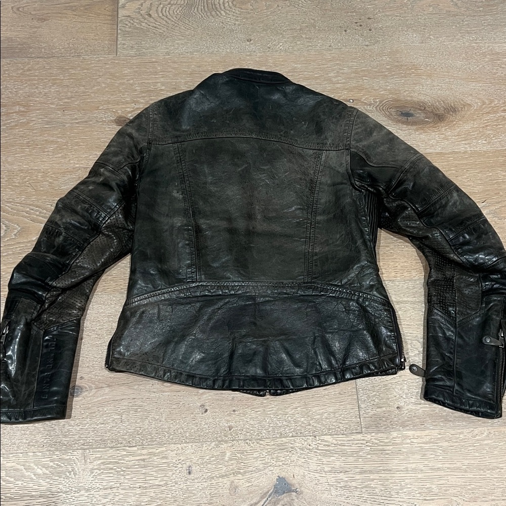 Roland Sands Design Maven distressed Cafe Moto Motorcycle Jacket Womens Small - Picture 7 of 13